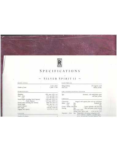 Catalogue Rolls-Royce Silver (Français) 1989 | ROLLS13 |