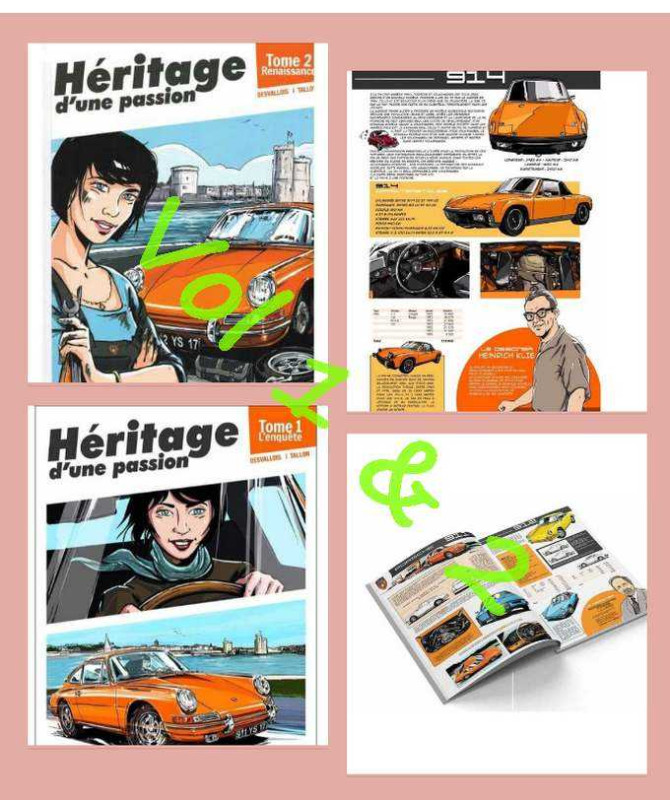 Héritage d'une passion, Porsche (Pack Vol.1 et Vol.2) De Gilles DESVALLOIS | Pack classic passion |