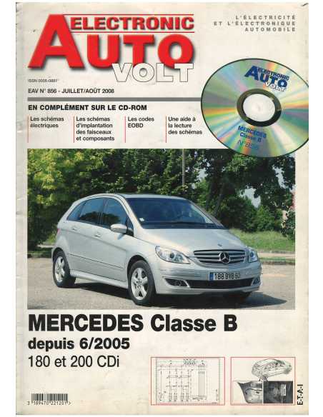 Revue Technique Electrique Mercedes Classe B depuis 06/2005 - 180 et 200 CDi | AUTO VOLT 856 |