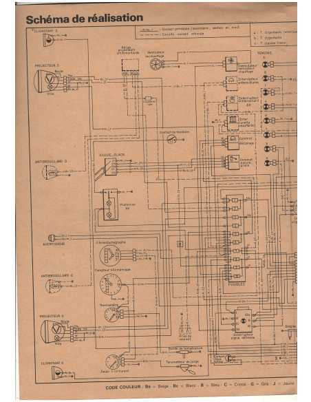 Mercedes Utilitaires 208-308, 207D-307D - Schéma-Fiche Electrique (Français) 1979 | Fiche Technique Mercedes Utilitaires |