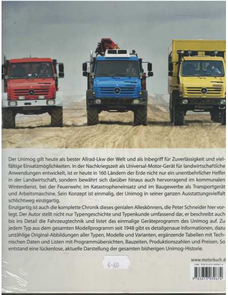 UNIMOG, Alle typen, alle modelle, alle daten seit 1946 De Peter Schneider Ed. Motorbuch | 9783613039674 |