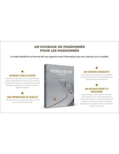 Porsche 911 type 997 – Le Guide détaillé 2004-2012 De Laurent Pennequin Ed. Auto-forever | 9782958129613 |