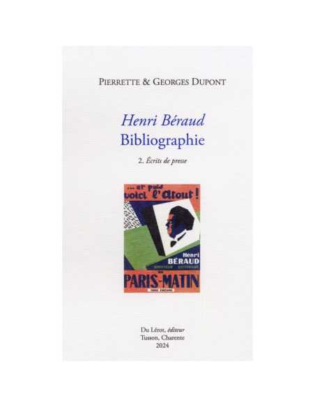 HENRI BÉRAUD BIBLIOGRAPHIE | 9782355481895 |