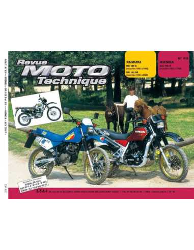 Revue Technique Moto SUZUKI DR 125 (1983-1986) | RMT 062 |