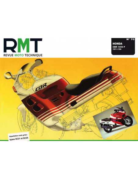 Revue Technique Moto HONDA CBR 1000 F (1987-1996) | RMT 070 |