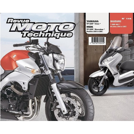Revue Technique Moto YAMAHA YP125R X-max (2006 et 2007) | RMT 144 |