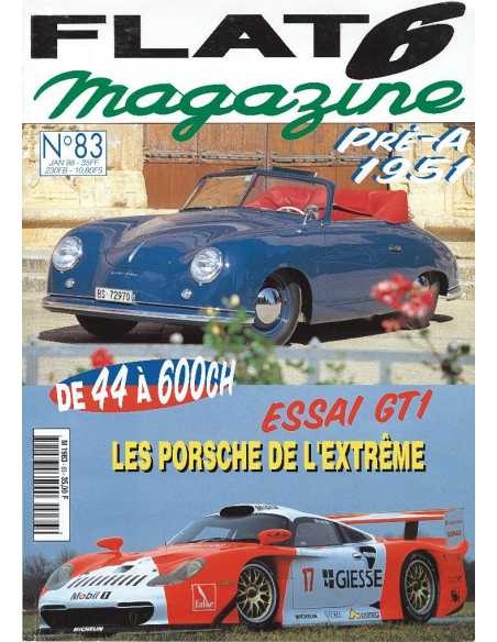 Flat 6 Magazine N°83 - Janvier 1998 Essai: Porsche 911 GT1 Evolution | Flat6 N°83 |