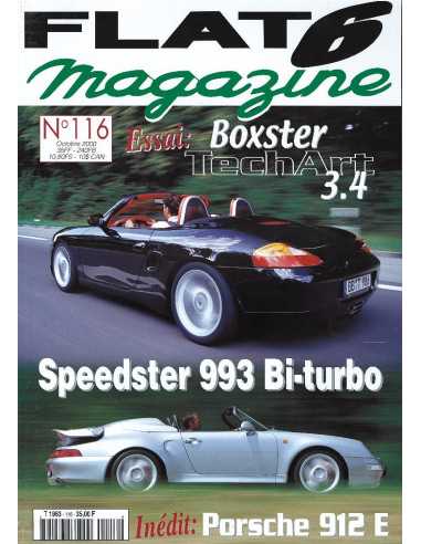 Flat 6 Magazine N°116 - Octobre 2000 Dossier: Porsche 911 2.2 | Flat6 N°116 |