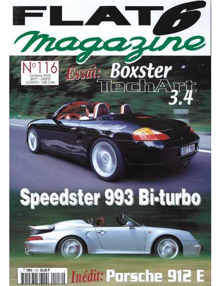 Flat 6 Magazine N°116 - Octobre 2000 Dossier: Porsche 911 2.2 | Flat6 N°116 |