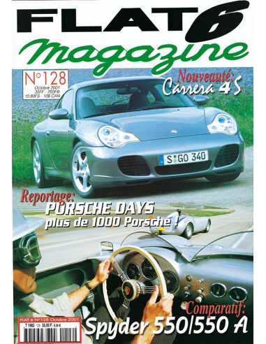 Flat 6 Magazine N°128 - Octobre 2001 Dossier: Porsche 993 Cabriolet 272 ch | Flat6 N°128 |