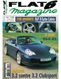 Flat 6 Magazine N°136 - Juin 2002 Dossier: Porsche 964 RS | Flat6 N°136 |