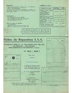 FICHE TECHNIQUE ELECTRICITE SKODA 1000 MB N° 105 03/1975 | Schema fiche  105 | 2