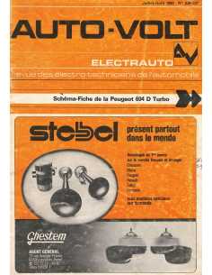 ELECTRONIC AUTO-VOLT PEUGEOT 604 D TURBO N° 536-537 07/1980 | Schéma Fiche 536-537 |