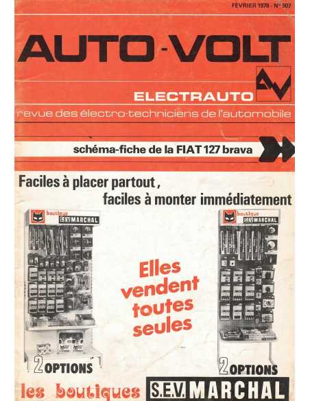 SCHEMA-FICHE AUTO-VOLT FIAT 127 BRAVA N° 507 02/1978 | Schéma Fiche 507 |