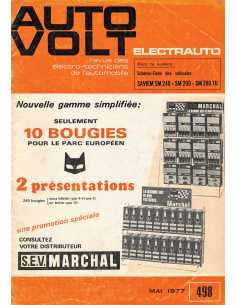 SCHEMA-FICHE AUTO-VOLT SAVIEM SM240 - SM260 - SM280 TU N° 498 05/1977 | Schéma Fiche 498 |