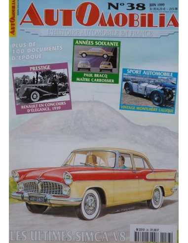 Magazine Automobilia N°38 - Juin 1999 | Automobilia N°38 |