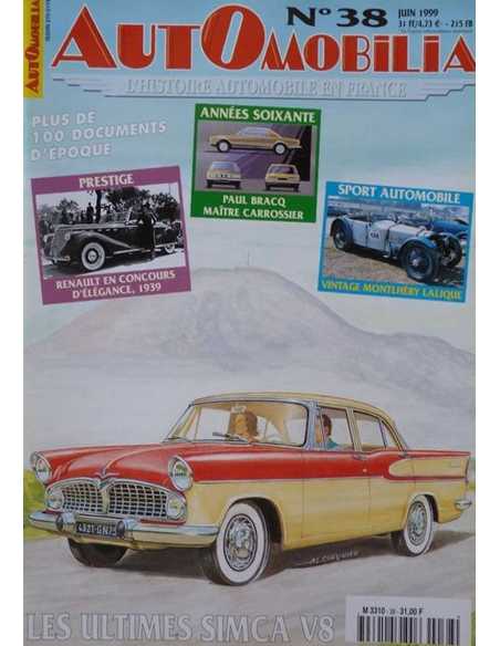 Magazine Automobilia N°38 - Juin 1999 | Automobilia N°38 |