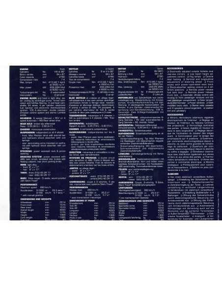 Catalogue MASERATI GHIBLI ( Français ) 1995 | MAS16 |