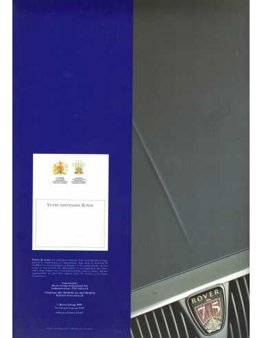 Catalogue ROVER 75 (français) 1999 | ROVER01 |