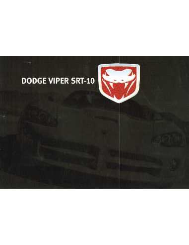 Catalogue DODGE VIPER SRT-10 (Français) 2005 | DODGE01 |