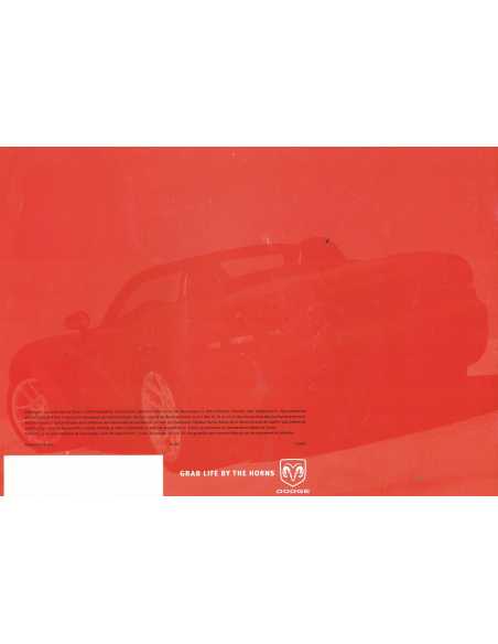 Catalogue DODGE VIPER SRT-10 (Français) 2005 | DODGE01 |
