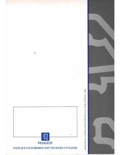 Catalogue Peugeot 605 (Français) 1996 | PEU55 | 2