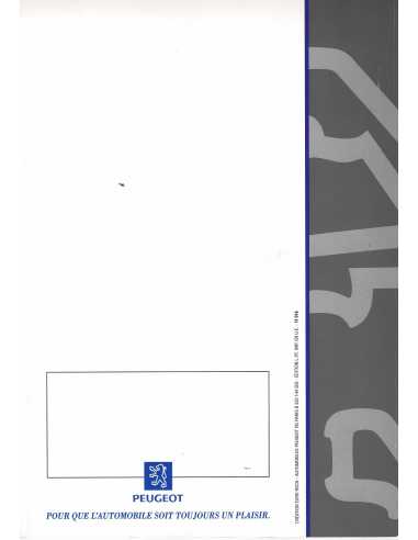 Catalogue Peugeot 605 (Français) 1996 | PEU55 |