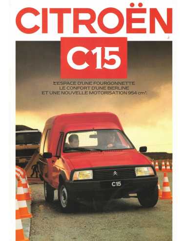 Dépliant CITROEN C15 Essence 954cm3 (Français) 1986 | cit17 |