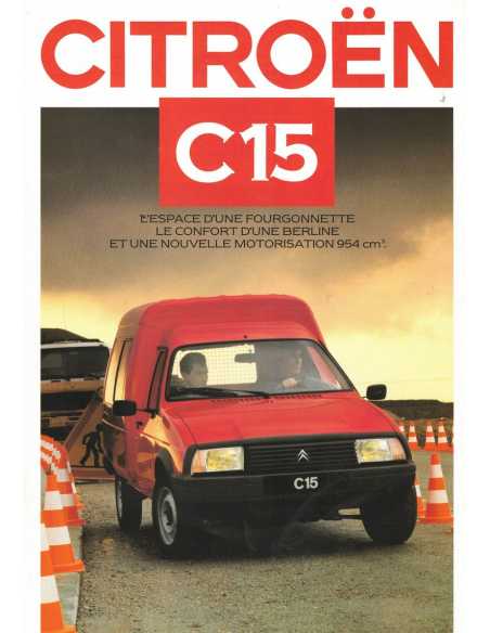 Dépliant CITROEN C15 Essence 954cm3 (Français) 1986 | cit17 |