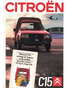 Brochure CITROEN C15 Essence et Diesel (Français) 01/1988 | CIT31 |