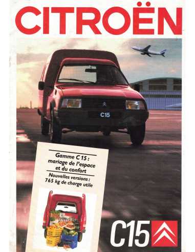 Brochure CITROEN C15 Essence et Diesel (Français) 01/1988 | CIT31 |