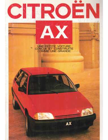 Brochure CITROEN AX Essence (Français) 01/1987 | CIT35 |