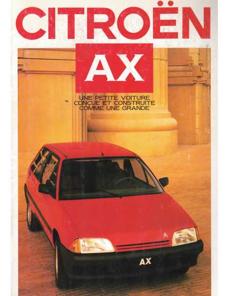 Brochure CITROEN AX Essence (Français) 01/1987 | CIT35 |