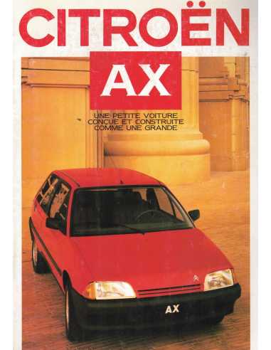 Brochure CITROEN AX Essence (Français) 09/1986 | CIT36 |