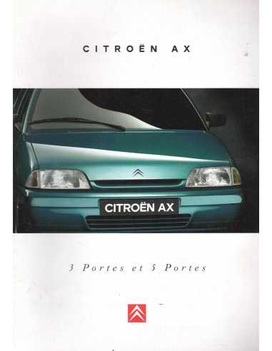 Brochure CITROEN AX 3 et 5 Portes (Français) 06/1995 | CIT37 |