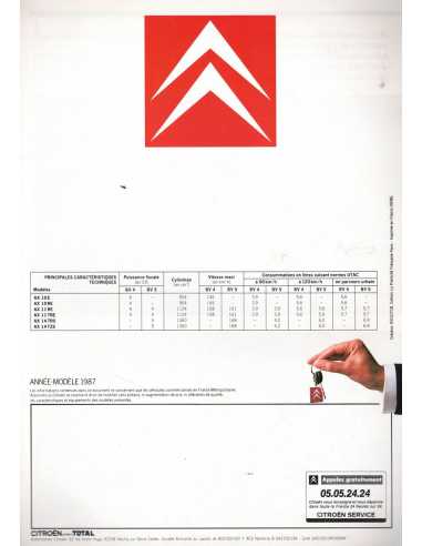 Dépliant CITROEN AX Essence (Français) 09/1986 | CIT41 |