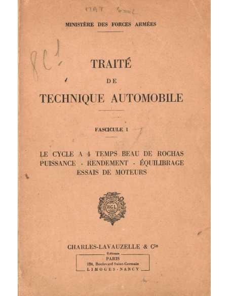 Traité de Technique Automobile - fascicule numéro 1 | Traité technique automobile - 1 |