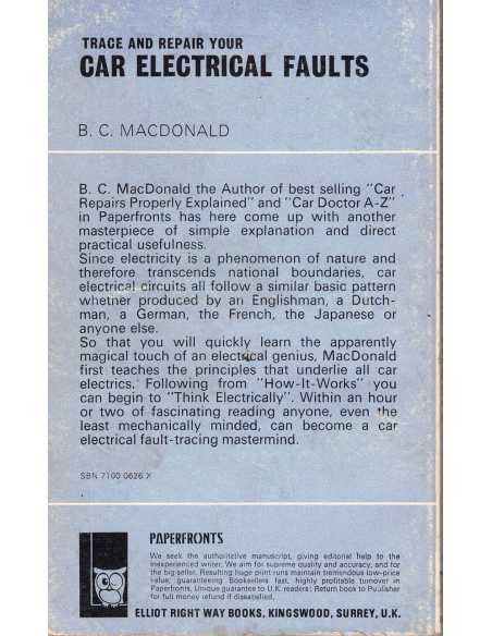 Trace and Repair Your Car Electrical Faults | 9780716006268 |