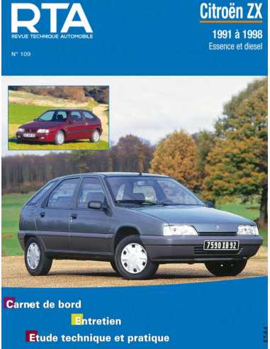 REVUE TECHNIQUE CITROEN ZX essence et diesel (1991 à 1998) - RTA 109 | 9782726810910 |