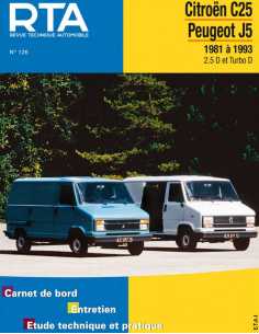 REVUE TECHNIQUE CITROEN C25 et PEUGEOT J5 (1981 à 1993) - RTA 126 | 9782726812655 |