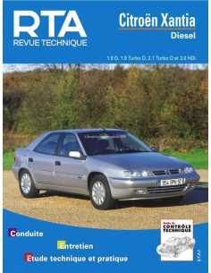 REVUE TECHNIQUE CITROEN XANTIA (1993 à 2001) - Diesel - RTA 568 | 9782726856819 |