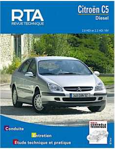 REVUE TECHNIQUE CITROEN C5 (2001 à 2004) - RTA 654 | 9782726865415 |