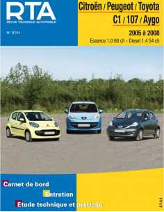 REVUE TECHNIQUE CITROEN C1 (2005 à 2008) - RTA B701 | 9782726870150 |