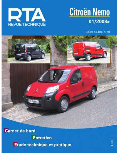 REVUE TECHNIQUE CITROEN NEMO (2008 à 2018) - RTA B754 | 9782726875452 |
