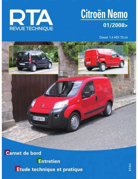 REVUE TECHNIQUE CITROEN NEMO (2008 à 2018) - RTA B754 | 9782726875452 |