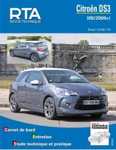 REVUE TECHNIQUE CITROEN DS 3 PHASE 1 (2009 à 2014) - RTA B776 | 9782726877654 |