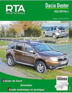 REVUE TECHNIQUE Dacia Duster I phase 1 (2010 - 2013) - RTA B769 | RTA B769 |
