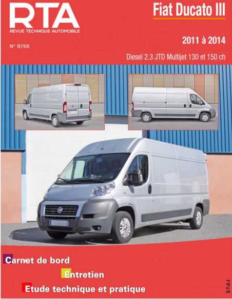 REVUE TECHNIQUE FIAT DUCATO 3 (2011 à 2014) - 2.3 Multijet - RTA B768 | 9782726876855 |