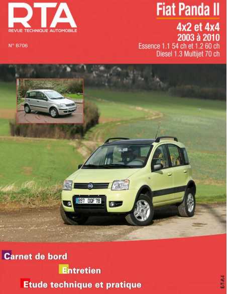 REVUE TECHNIQUE FIAT PANDA 2 (2003 à 2010) - RTA B706 | 9782726870655 |