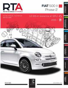 REVUE TECHNIQUE Fiat 500 II phase 2 (2015 - 2020) - RTA 843 | RTA 843 |